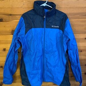Columbia Two-Tone Blue and Black Windbreaker